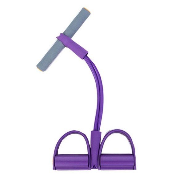Resistance Tube for Exercise with Large Anti-Slip Pedals, 4-Tube Elastic Pull Ro - Picture 11 of 16